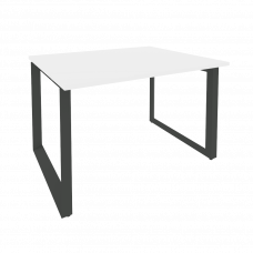 Onix Стол переговорный O.MO-PRG-1.2 Белый Бриллиант/Металл Антрацит 1180*980*750