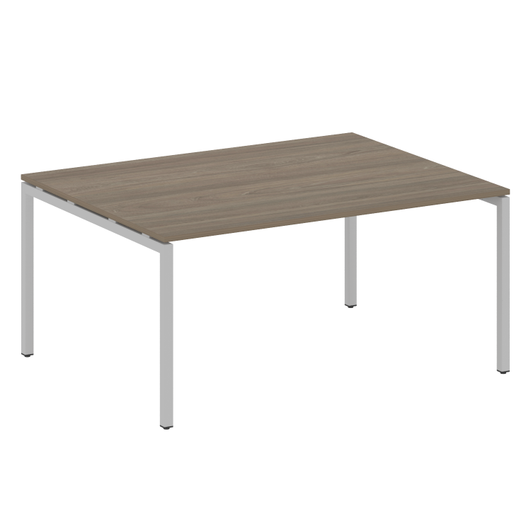 Metal System Quattro Переговорный стол (1 столешница) на П-образном м/к 40БП.ПРГ-1.4 Вяз Благородный