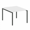 Metal System Quattro Переговорный стол (1 столешница) на П-образном м/к 40БП.ПРГ-1.1 Белый/Металл Ан
