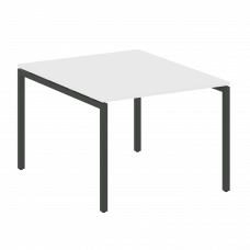 Metal System Quattro Переговорный стол (1 столешница) на П-образном м/к 40БП.ПРГ-1.1 Белый/Металл Ан
