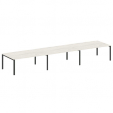 Metal System Переговорный стол (3 столешницы) на П-оразном м/к БП.ПРГ-3.5 Дуб Наварра/Металл Антраци