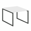 Metal System Quattro Перег. стол (1 столешница) на О-образном м/к 40БО.ПРГ-1.1 Белый/Металл Антрацит