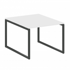 Metal System Quattro Перег. стол (1 столешница) на О-образном м/к 40БО.ПРГ-1.1 Белый/Металл Антрацит