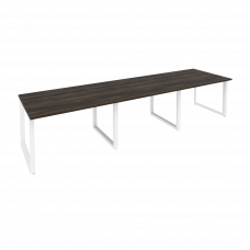 Onix Стол переговорный O.MO-PRG-3.2 Дуб Мали/Металл Белый 3540*980*750