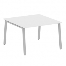 Metal System Переговорный стол (1 столешница) на А-образном м/к БА.ПРГ-1.2 Белый/Металл Серый 1200*1