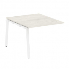 Metal System Проходной элемент перег. стола на А-образном м/к БА.ППРГ-1 Дуб Наварра/Металл Белый 100