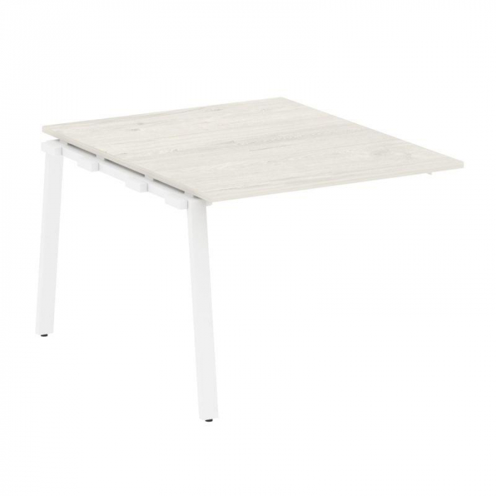 Метал Систем Проходной элемент перег. стола на А-образном м/к БА.ППРГ-1 Дуб Наварра/Металл Белый 100