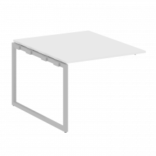 Metal System Quattro Проходной элемент перег. стола на О-образном м/к 40БО.ППРГ-1 Белый/Металл Серый