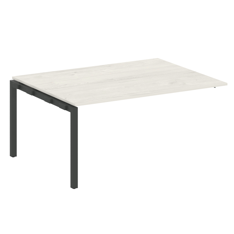 Metal System Quattro Проходной элемент перег. стола на П-образном м/к 50БП.ППРГ-4 Дуб Наварра/Металл