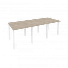 Onix Стол переговорный O.MP-PRG-3.0 Дуб Аттик/Металл Белый 2340*980*750