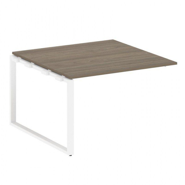 Metal System Проходной элемент перег. стола на О-образном м/к БО.ППРГ-2 Вяз Благородный/Металл Белый