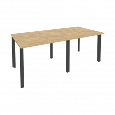 Onix Стол переговорный O.MP-PRG-2.1 Тиквуд Светлый/Металл Антрацит 1960*980*750