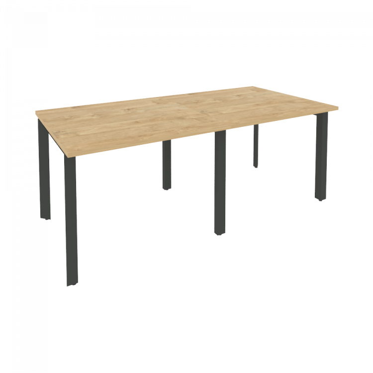 Onix Стол переговорный O.MP-PRG-2.1 Тиквуд Светлый/Металл Антрацит 1960*980*750