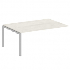 Metal System Проходной элемент перег. стола на П-образном м/к БП.ППРГ-5 Дуб Наварра/Металл Серый 180