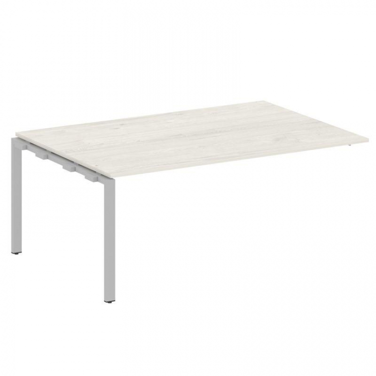 Metal System Проходной элемент перег. стола на П-образном м/к БП.ППРГ-5 Дуб Наварра/Металл Серый 180