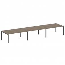 Metal System Переговорный стол (3 столешницы) на П-оразном м/к БП.ПРГ-3.5 Вяз Благородный/Металл Ант