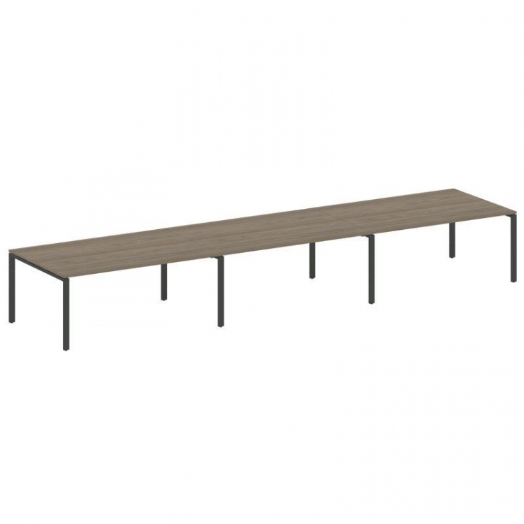 Metal System Переговорный стол (3 столешницы) на П-оразном м/к БП.ПРГ-3.5 Вяз Благородный/Металл Ант