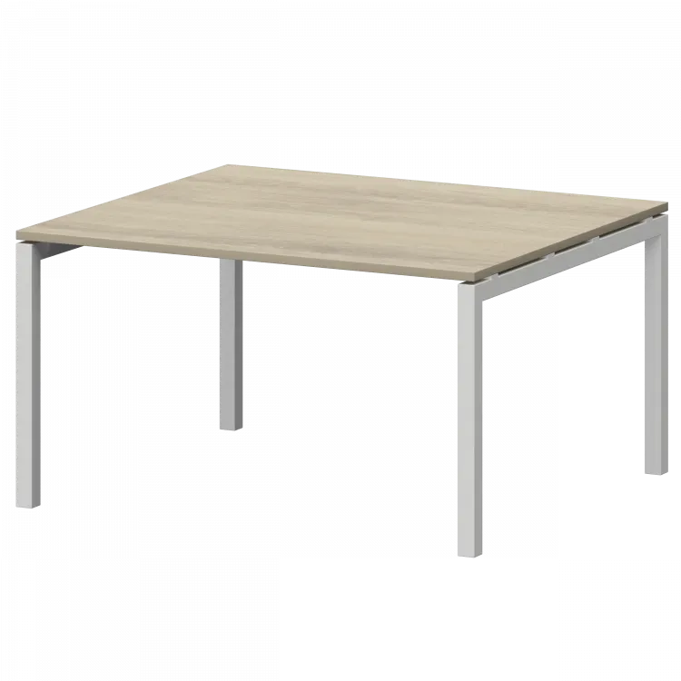 Стол переговорный на металлокаркасе СМСП-П-12.123.Пр50 Кронберг/Белый 1200x1236x750 Смарт