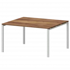 Стол переговорный на металлокаркасе СМСП-П-12.123.Пр25 Таксония/Белый 1200x1236x750 Смарт