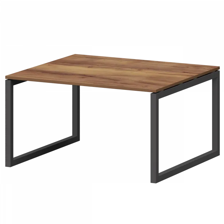 Стол переговорный на металлокаркасе СМСП-О-12.123.Пр50 Таксония/Антрацит 1200x1236x750 Смарт