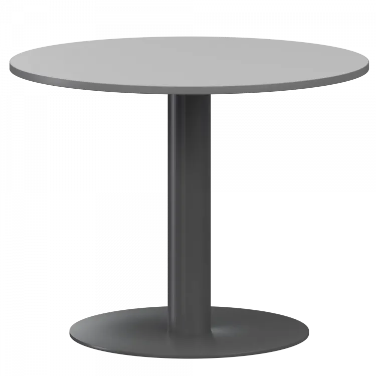 Стол круглый АМ-Д90 Серый/Антрацит 900x900x760 Арго-М