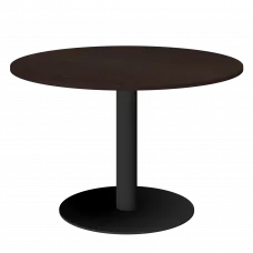Стол круглый АМ-Д120 Дуб венге/Антрацит 1200x1200x760 Арго-М