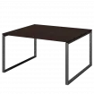 Стол переговорный на металлокаркасе АМП.О-002.123 Дуб венге/Антрацит 1200x1236x760 Арго-М