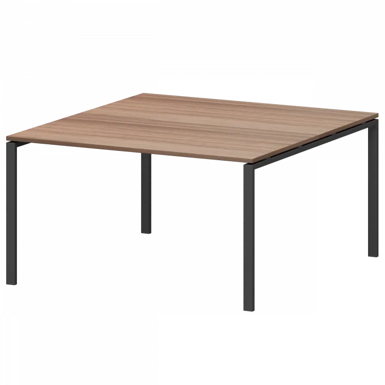 Стол переговорный на металлокаркасе АМП-005.123 Темный шимо/Антрацит 1800x1236x760 Арго-М