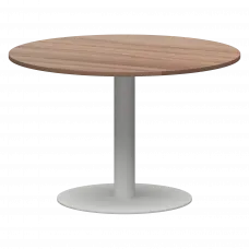 Стол круглый АМ-Д120 Темный шимо/Белый 1200x1200x760 Арго-М