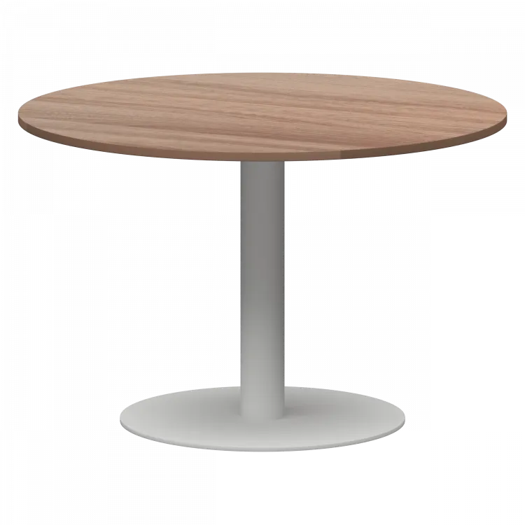 Стол круглый АМ-Д120 Темный шимо/Белый 1200x1200x760 Арго-М