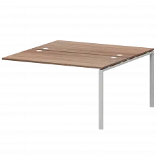 Модуль двойной на 2 рабочих места АМБЭ-003 Темный шимо/Белый 1400x1496x760 Арго-М