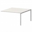Стол переговорный на металлокаркасе АМП-002.123 Ясень шимо/Белый 1200x1236x760 Арго-М