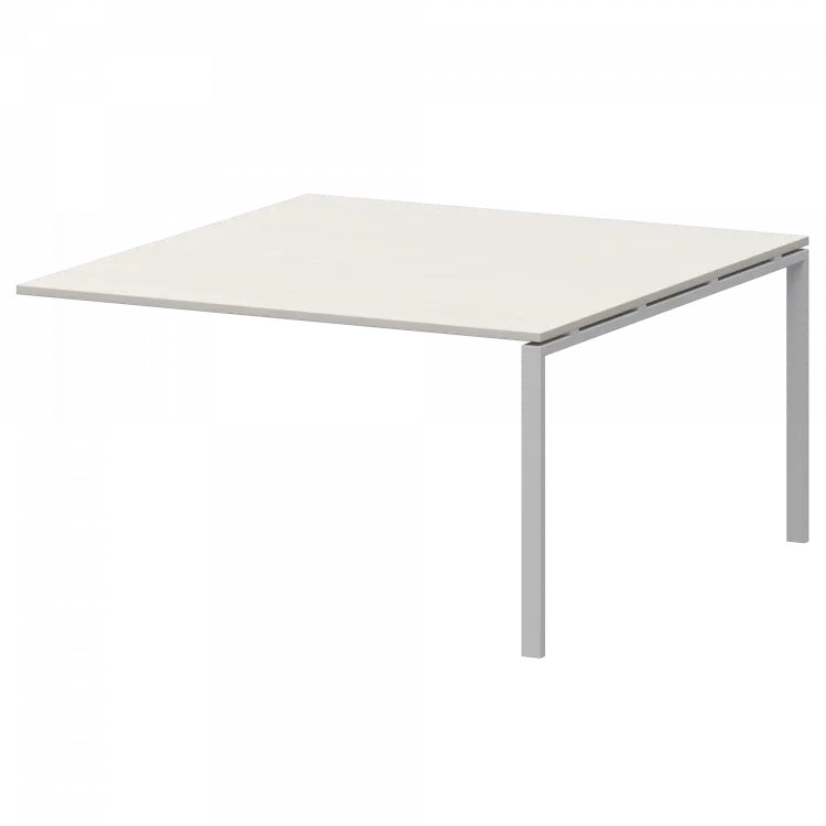 Стол переговорный на металлокаркасе АМП-002.123 Ясень шимо/Белый 1200x1236x760 Арго-М