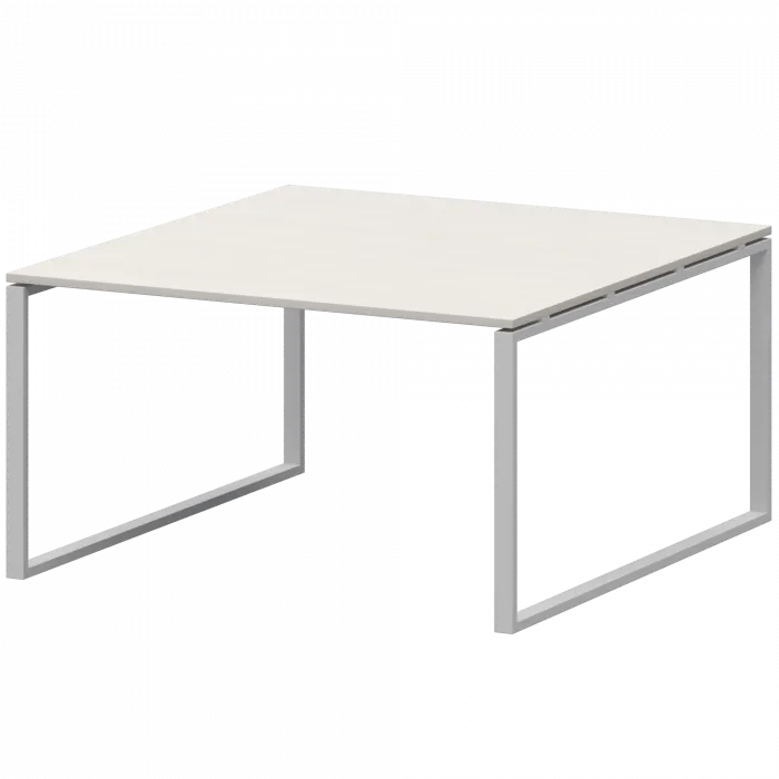 Стол переговорный на металлокаркасе АМП.О-002.123 Ясень шимо/Белый 1200x1236x760 Арго-М