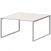 Стол переговорный на металлокаркасе АМП.О-003.123 Ясень шимо/Белый 1400x1236x760 Арго-М