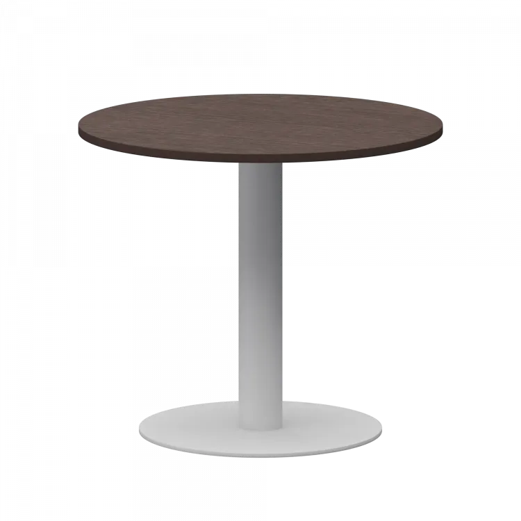 Стол круглый АМ-Д90 Дуб венге/Белый 900x900x760 Арго-М