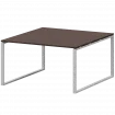 Стол переговорный на металлокаркасе АМП.О-003.123 Дуб венге/Белый 1400x1236x760 Арго-М