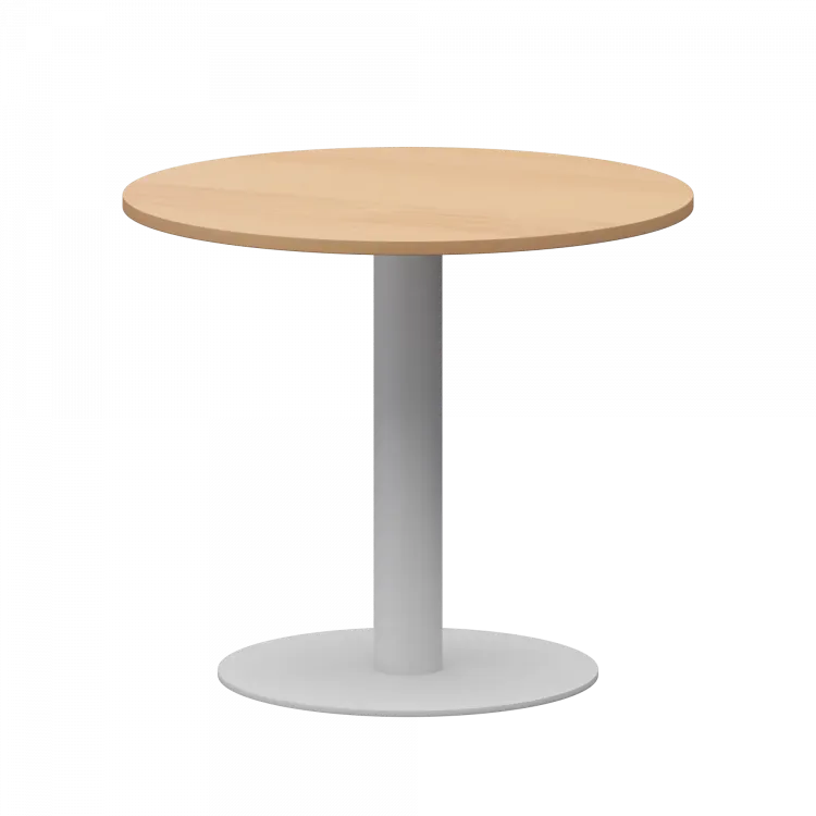 Стол круглый АМП-Д90 Ольха/Белый 900x900x760 Арго-М
