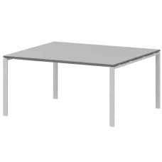 Стол переговорный на металлокаркасе АМП-003.123 Серый/Белый 1400x1236x760 Арго-М