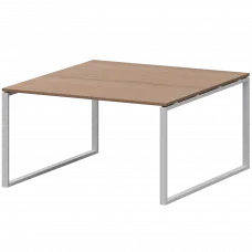 Стол переговорный на металлокаркасе АМП.О-003.123 Орех/Белый 1400x1236x760 Арго-М