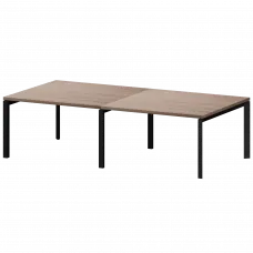 Стол переговорный на металлокаркасе КТМ-28.14.38 Темный шимо 2800x1400x750 Акцент