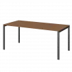 Стол на металлокаркасе для заседаний АМ-0058 Орех гварнери/Антрацит 1800x850x760 Арго-М