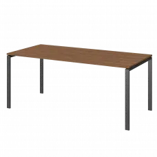 Стол на металлокаркасе для заседаний АМ-0058 Орех гварнери/Антрацит 1800x850x760 Арго-М