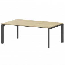 Стол переговорный на металлокаркасе НТМП.П.200.11 Баттл Рок/Антрацит 2000x1100x750 Аргентум-МП