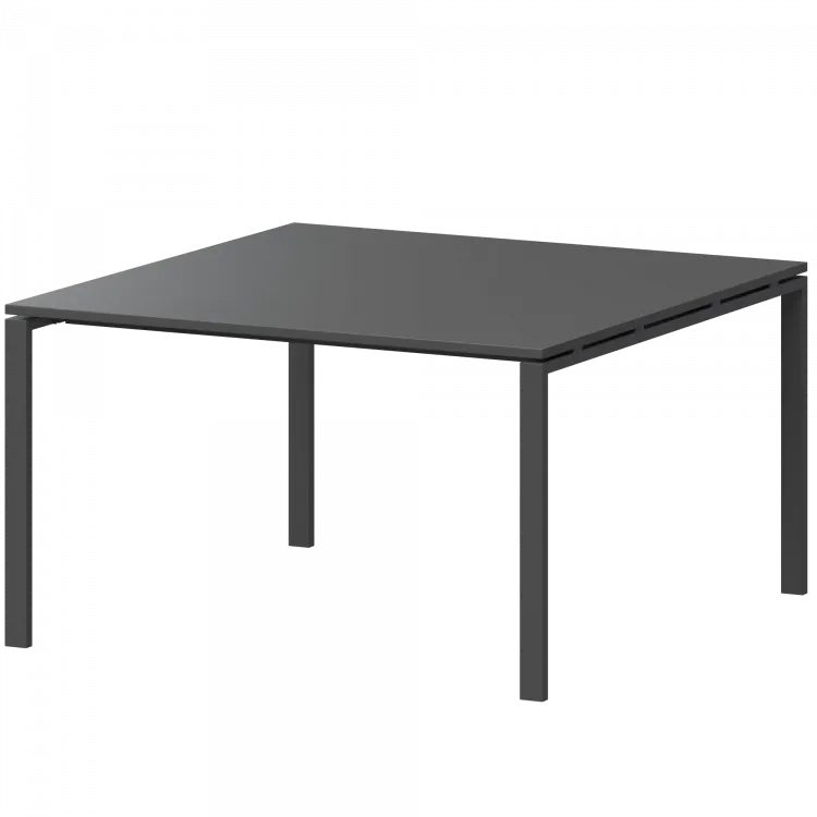 Стол переговорный на металлокаркасе АМП-002.123 Антрацит/Антрацит 1200x1236x760 Арго-М