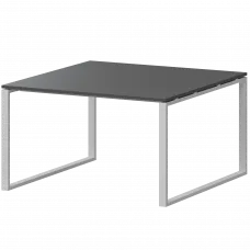 Стол переговорный на металлокаркасе АМП.О-002.123 Антрацит/Белый 1200x1236x760 Арго-М