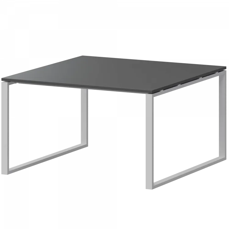Стол переговорный на металлокаркасе АМП.О-002.123 Антрацит/Белый 1200x1236x760 Арго-М