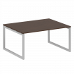 Metal System Quattro Переговорный стол (1 столешница) на О-образном м/к 50БО.ПРГ-1.4 Венге Цаво/Мета