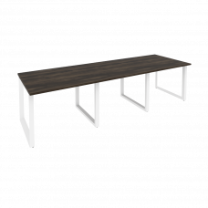Onix Стол переговорный O.MO-PRG-3.1 Дуб Мали/Металл Белый 2940*980*750