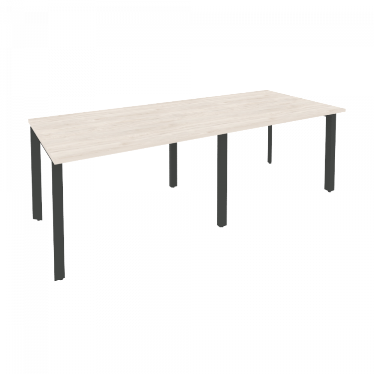 Onix Стол переговорный O.MP-PRG-2.2 Денвер Светлый/Металл Антрацит 2360*980*750